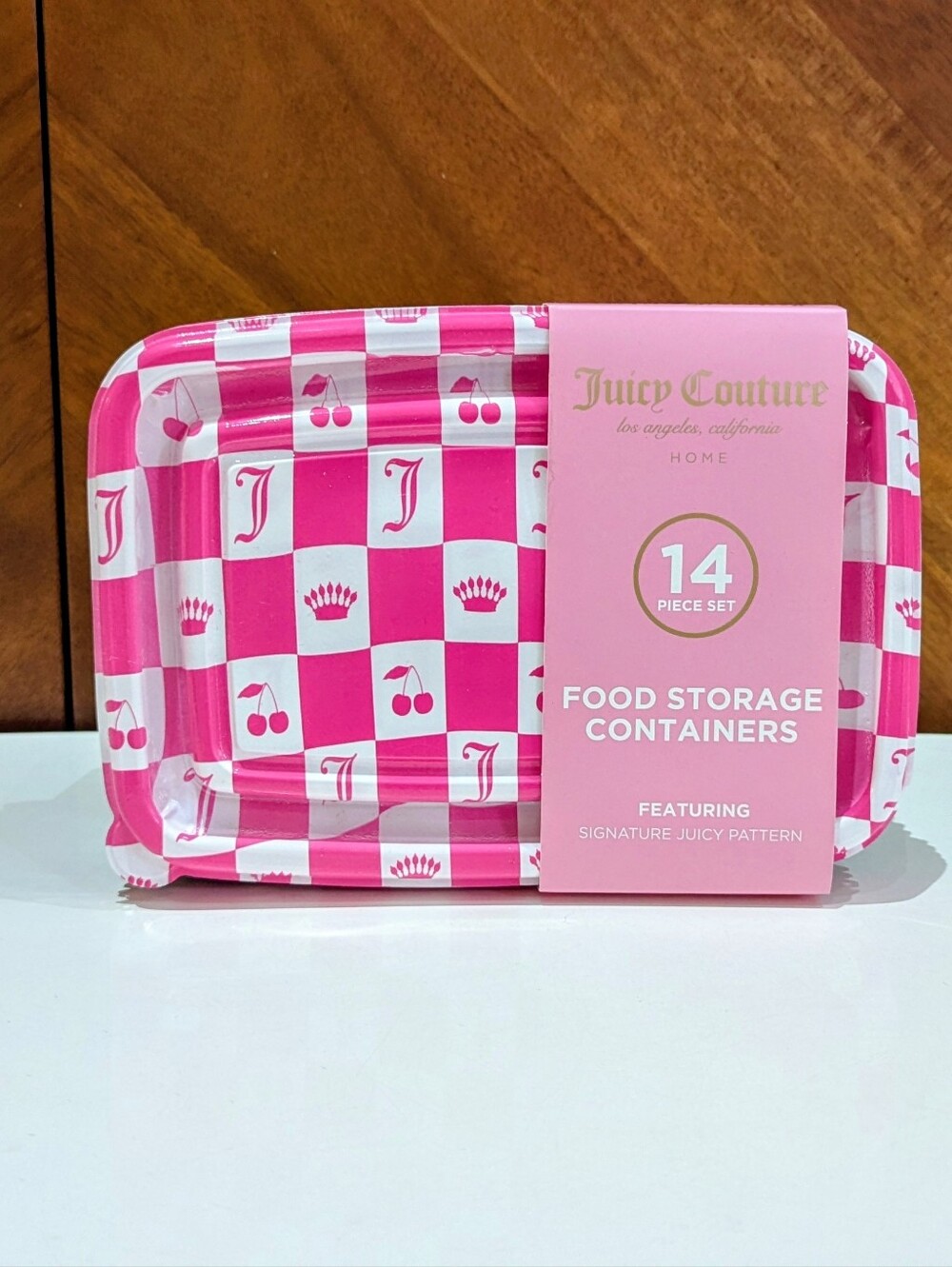 🍒 New 14pc Juicy Couture Cherry Crown Food Storage Containers